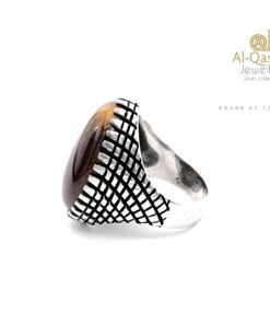 Cross Check Silver Ring