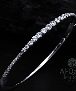 Zircon Bangle Oval bangle Sleek .