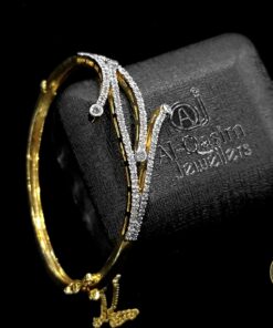 Traversée Zirconia Silver Bangle - Image 2