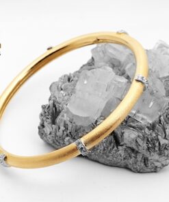 Simply Studded Silver Bangle