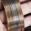 Tricolor Stainless Steel Bangles