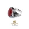 Stripes Turkish Silver Ring for Men