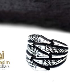 Claw Grip Italian Silver Ring