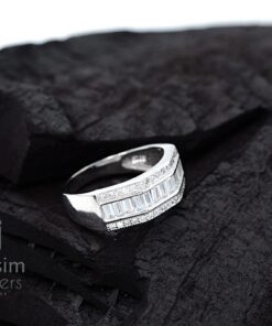 Tapered Baguette Zircon Ring