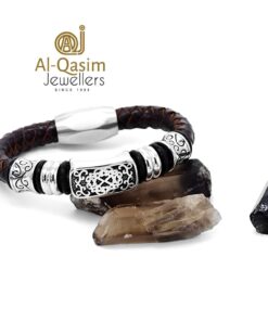 Stylish Stainless Steel Leather Bracelet