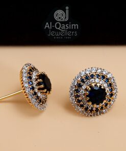 Gold Plated Sapphire Earring
