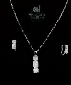 Silver Candy Pendant Set