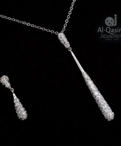 Base Bat Sterling Silver Pendant Set