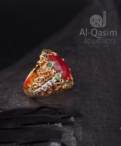 Gold Plated Silver Arch Ring