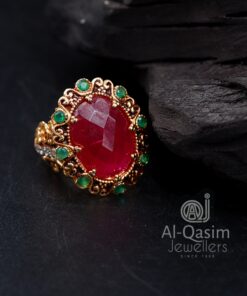 Gold Plated Silver Arch Ring