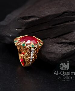 Gold Plated Silver Arch Ring