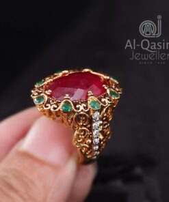 Gold Plated Silver Arch Ring