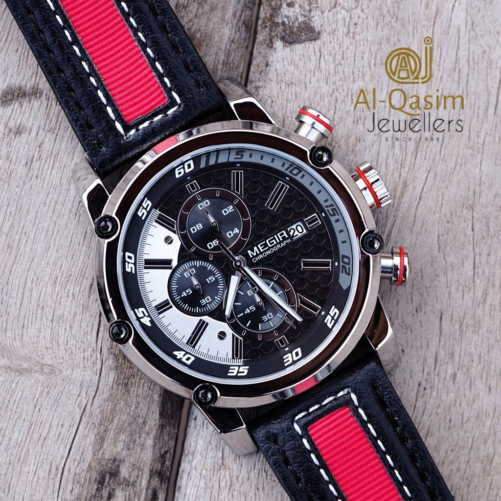 Megir Men Leather Watch Al Qasim Jewellers Men Watches In Pakistan
