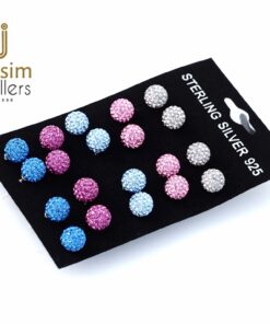 Sterling Silver Sworovski Ear Studs