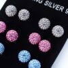 Sterling Silver Sworovski Ear Studs