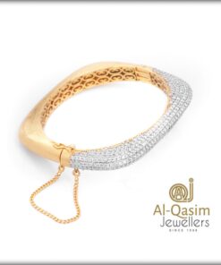 Square Gold Plated Silver Bangle