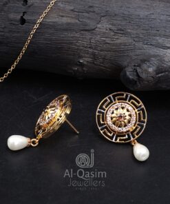 Versace Border Gold Plated Earring