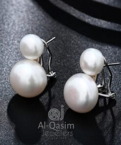 Duo Pearl Silver Studs
