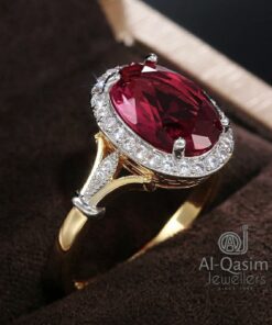 Red Stone Copper Ring