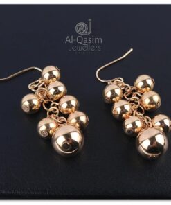 Gold Plated Copper Multi Ball Earring