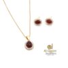 Royal Aqeeq Silver Pendant-Set