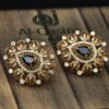 Pear Shaped Gold Plated Earring