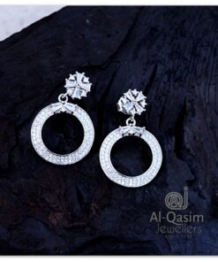 Hollow Circle Silver Earring