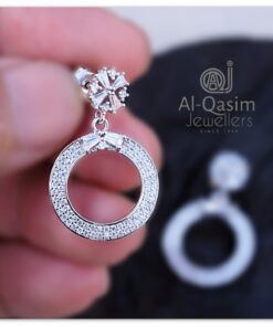Hollow Circle Silver Earring