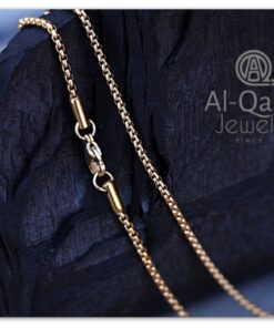 Gold Plated Box Belcher Titanium Steel Chain