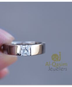 Solitaire Zircon Men Engagement Ring