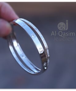 Twin Pattern 925 Silver Lovely Bracelet