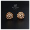 Gold Plated Silver Sun Pearl Earrings