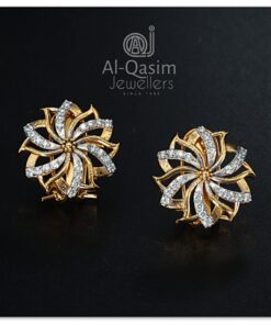 Elegant Gold Plated Silver Earrings