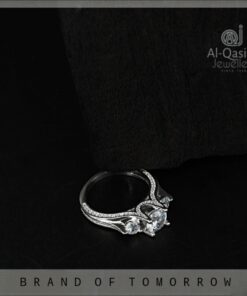 Solitaire Zircon Silver Ring