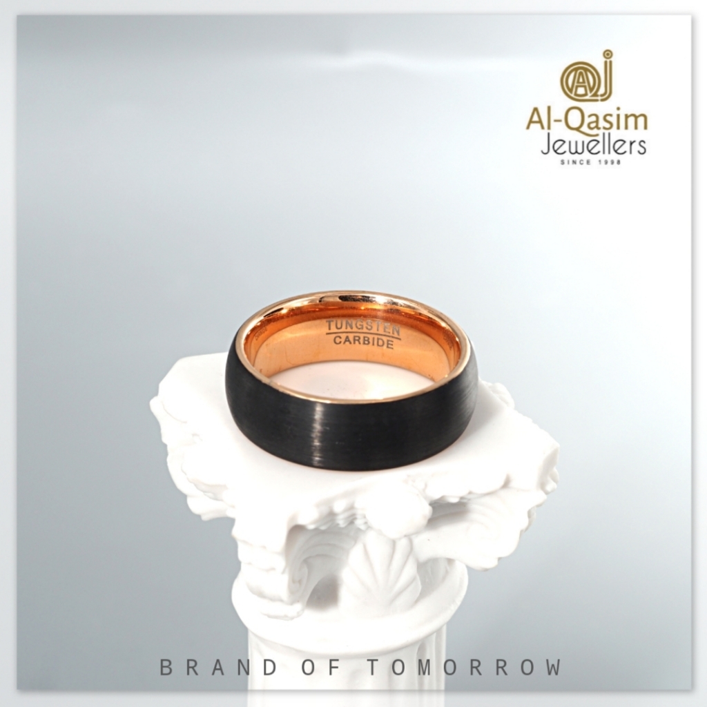 Black Satin Tungsten Carbide Band
