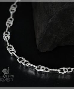 Venn Design Branded Silver Bracelet