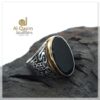 316L Steel Black Stone Turkish Ring