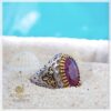 925 Silver Ruby Persian Ring