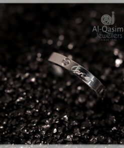 316L Branded Solitaire Ring Band