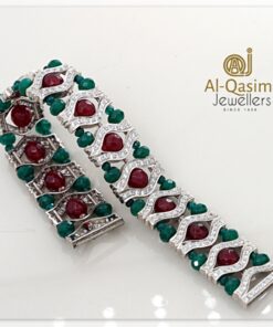 Multi-Stone Silver Bracelet
