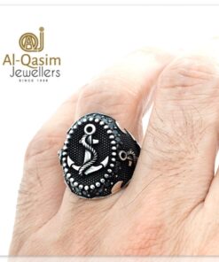 Kedge Anchor Silver Turkish Ring