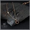 Roman Circle Stainless Steel Necklace