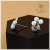 Real Pearl Silver Earrings