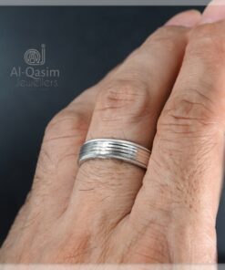 Triple Groove Sterling Silver Band