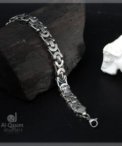 Flat Byzantine Stainless Steel Bracelet