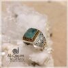 Real Emerald Irani Silver Ring