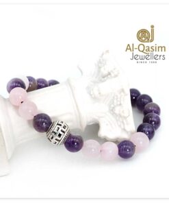 Amethyst & Rose Quartz Bracelet