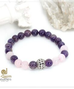 Amethyst & Rose Quartz Bracelet