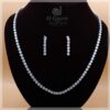 Invisible Setting Zirconia Necklace