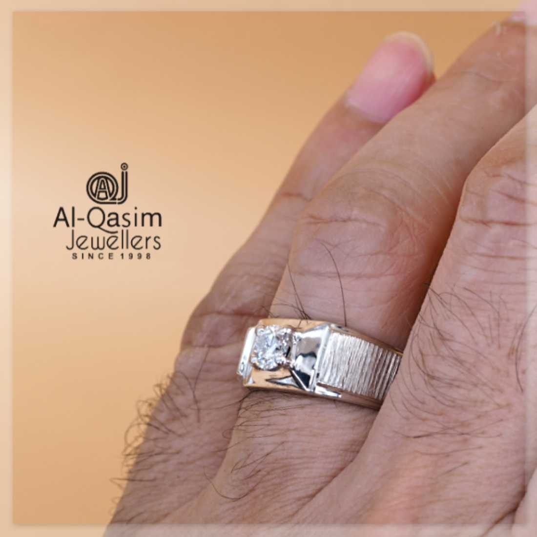 Moissanite Silver Wedding Ring